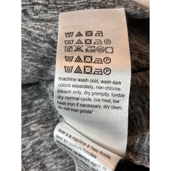 Calvin Klein Jeans Womens Heathered Gray High-Low Hem T-Shirt M Size - Picture 7 of 10